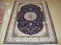 Fine Quality Handknotted Nain Silk Carpet