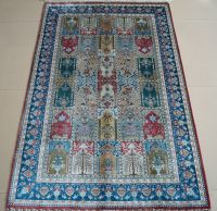 light color handmade silk rug prayer rug handmade tapestry