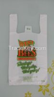 Vest handle carrier plastic bag