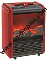 VERY HOT small modern electric fireplace heater, fake fireplace