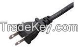 UL approved 2PIN Plug NEMA 1-15P / 10A 125V 2PIN power cord NEMA 1-15P