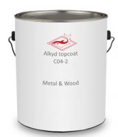 Alkyd wood and metal topcoat