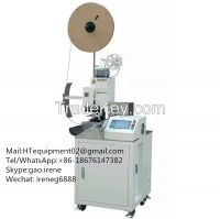 Automatic electrical crimping machine with single end