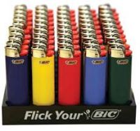 Bic Regular Size Lighter Assorted Colors 50 Plus 5 Extra Free Lighters