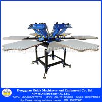 New Condition 6 Color 6 Station Hand Screen Printing Machine