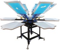 New Condition 6 Color 6 Station Hand Screen Printing Machine