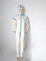 One Used Coverall Disposable Protective Clothing