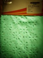 100%poly, punching hole,  flower,perforate ,56gsm,for women garment,dress,SUM 17