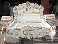Antique Rococo Bedroom Handmade From Solid Mahogany Wood From Furniture Manufacturer Indonesia