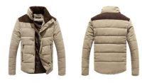 mens outdoor cotton padded stand collar leisure  jacket/coat