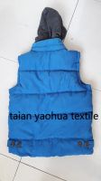 outdoor men winter three layer thick cotton padded hoodie  vest