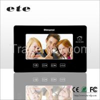 Wired touch button support sd card recording function 7 inch video int