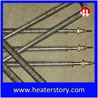 Industrial Electric  Spiral Fins Finned Tubular Air Heater 