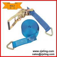 8m x 50mm. Heavy duty polyester webbing. Long-handled ratchet for high pre-tension. Delta end fittings. 