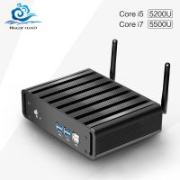 Win10 Mini pc i7 Barebone Nuc Fanless Computador Core i7 5500U i5 5200U Graphics HD 5500 HTPC 4K