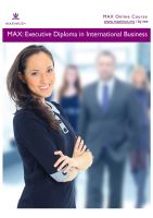 MAX: Executive Diploma in International Business