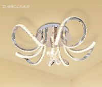 Five-head crystal ceiling light