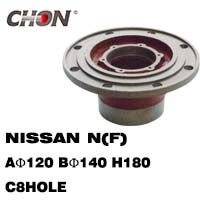 Nissan Truck wheel hub in front axle