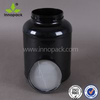 5l Pet Clear Black Food Grade Plastic Jar With Screw Cap