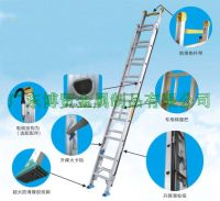 (375LBS) Single-Side Grooved Rail Extension Ladder