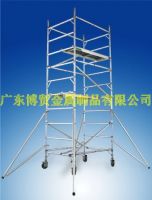 Two-width modular scaffolding with casters (aluminum alloy)