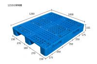 1200x1000 Open Deck Rackable 1 Ton Plastic Pallet