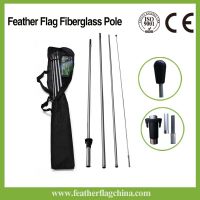 Double Sided Advertising Flag Feather Banner + Pole & Spike for Event