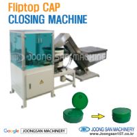 Fliptop cap closing machine