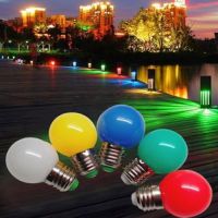 LED G45 color light bulb 1W E27 , PC cover , IP65 , CE & ROHS with belt light