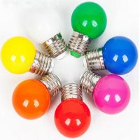 Factory price E27 G45 RGB 220V 1W Color LED Bulb