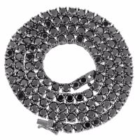 Hip Hop Mens 6/5/3//4mm 1 Row Rhinestone Choker Bling Crystal Tennis Chain Necklace Iced Out Stainless Steel Cubic Zirconia Necklaces