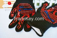 Silicone High Temperature Safety Mitts Heat Resistant Bbq Gloves