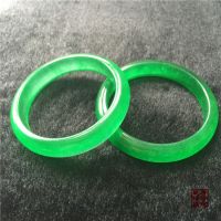 Qing Dynasty Jade Bracelet Full in Green Flat Bar Bracelet Gifts