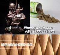 Vietnam High Quality Agarwood Cone Incense 100% natural oud powder and natural glue