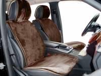Soft sheepskin car seat cover for winter universal