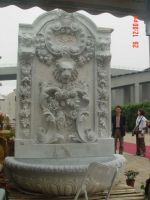 stone carving  wall fountain