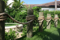 Large Horizontal Sisal Rope Swing