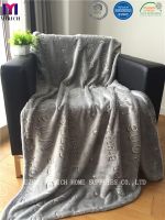 Luminous Soft Flannel Fleece Blanket with Burnout Designs