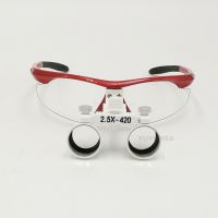 2.5X Small lenses Dental Medical loupes with Colored Antifog Plastic Frame