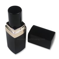 Black Lipstick Container Square Lipstick Tube Cosmetics Packaging Plastic Lipstick Case