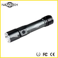 Zoomable Bottom Magnet Rechargeable Led Flashlight/led Torch (nk-1861)