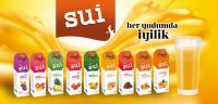 Sui Fruit Juice and Fruit Nectar in Glass Bottle and Carton box