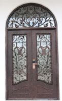 wrought iron door