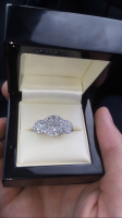 18 ct White gold diamond ring 