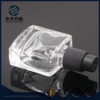 Fancy 8ml Flat Square Clear Glassgel Polish Bottle