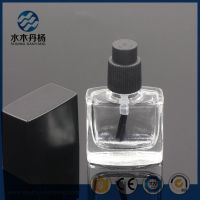 Fancy 8ml Flat Square Clear Glassgel Polish Bottle