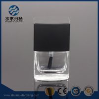 Fancy 8ml Flat Square Clear Glassgel Polish Bottle