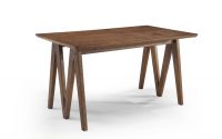 Innovative design dining tables,MDF table top,manchurian ash solid wood base