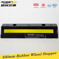 500mm*150mm*90mm Rubber Wheel Stopper Garage Car Parking Stops