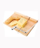 cheese wire cutter with wooden board